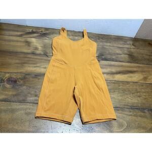 Lululemon Align Bodysuit Size 4 Shelf Bra Autumn Orange Yoga Stretch Women’s